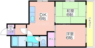 クリスタル長居の物件間取画像